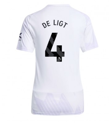 Manchester United Matthijs de Ligt #4 Seconda Maglia Femmina 2025-26 Manica Corta